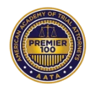 American Academy of Trial Attorneys AATA Premier 100